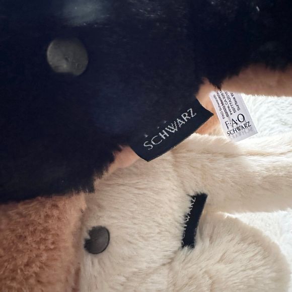 FAO Schwarz Lot Two Dogs Yellow Lab and Germans Shepherd 14” Plush Realistic Lay - Picture 4 of 7